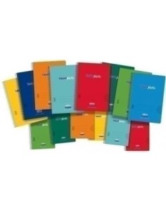 Paq 8 cuaderno espiral 4º 80h 90g horizontal c m tauroplastic